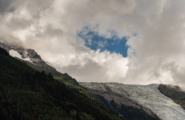 Chamonix Mont Blanc Ledovec Bossons — Stock fotografie