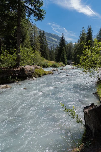 Valle Aosta Thuile Río Dora Verney — Foto de Stock