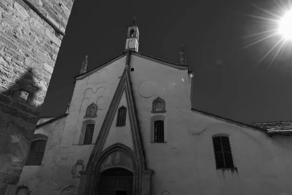 Аоста Италия Коллегиальная Церковь Сантиссими Пьетро Орсо — стоковое фото