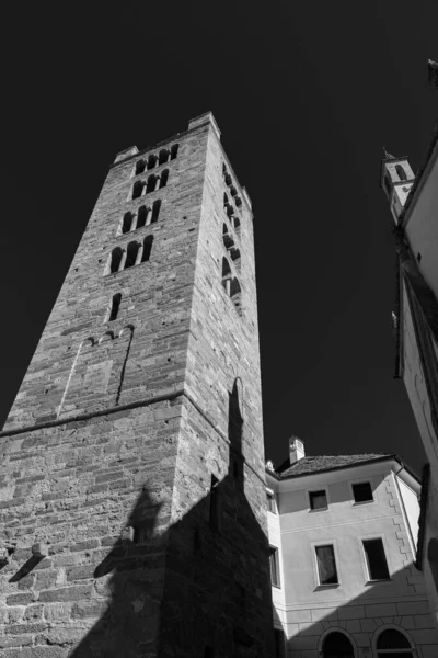 Aosta Itália Igreja Colegiada Dos Santissimi Pietro Orso — Fotografia de Stock