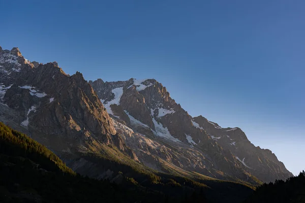 Valle Aosta Italia Massiccio Del Monte Bianco — Foto Stock