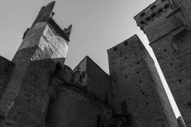 Valle d 'Aosta. Fenis 'in ortaçağ kalesi.