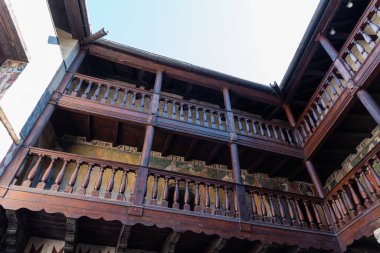 Valle d 'Aosta. Fenis 'in ortaçağ kalesi.