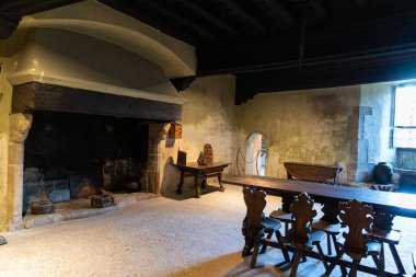 Valle d 'Aosta. Fenis 'in ortaçağ kalesi.