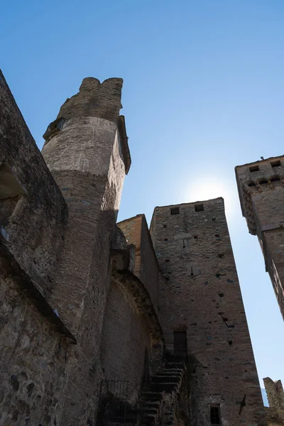 Вальє Аоста Середньовічний Замок Феніс — стокове фото