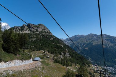 Valle d 'Aosta. Muhteşem dağ manzarası