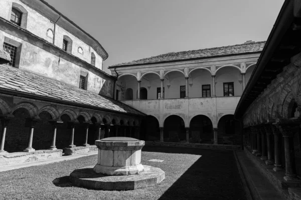 Aosta Italien Stiftskirche Der Santissimi Pietro Und Orso — Stockfoto