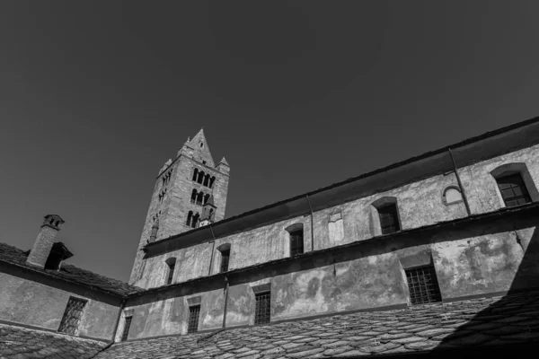 Aosta Itália Igreja Colegiada Dos Santissimi Pietro Orso — Fotografia de Stock
