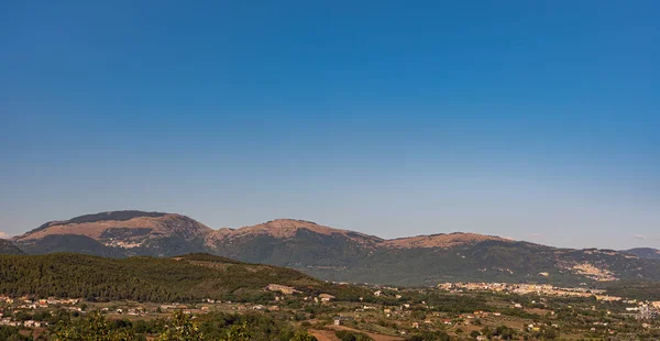 Molise Panorama Verano Desde Pueblo Macchia Isernia — Foto de Stock