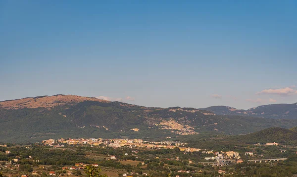 Molise Letnia Panorama Miejscowości Macchia Isernia — Zdjęcie stockowe