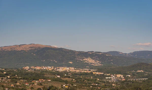 Molise Panorama Verano Desde Pueblo Macchia Isernia — Foto de Stock