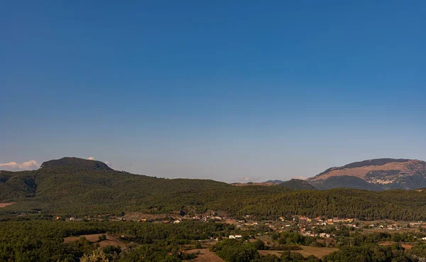 Molise Panorama Verano Desde Pueblo Macchia Isernia — Foto de Stock