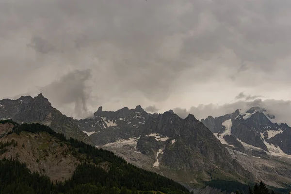 Valle Aosta Italia Massiccio Del Monte Bianco — Foto Stock