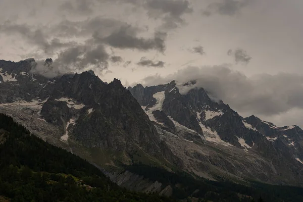 Valle Aosta Italia Massiccio Del Monte Bianco — Foto Stock