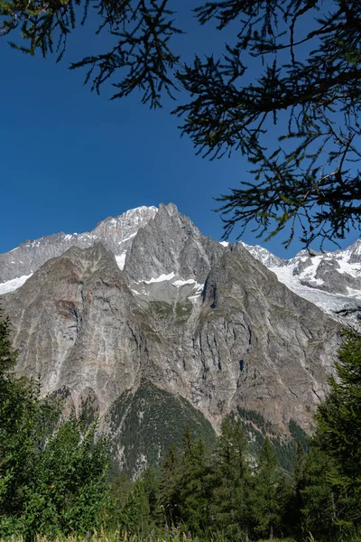 Valle Daosta Ιταλία Όρος Mont Blanc — Φωτογραφία Αρχείου