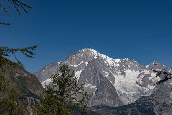 Valle Aosta Italia Massiccio Del Monte Bianco — Foto Stock