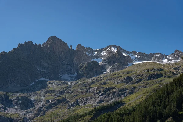 Valle Daosta Ιταλία Όρος Mont Blanc — Φωτογραφία Αρχείου