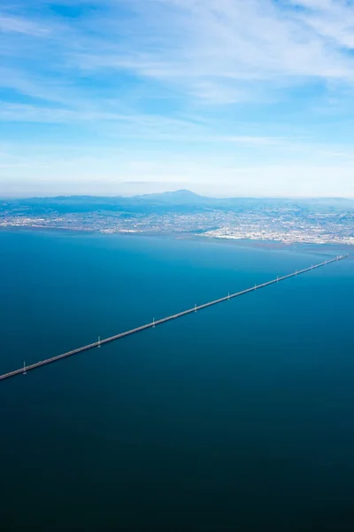 San Mateo Bridge from the sky — Stock Photo, Image