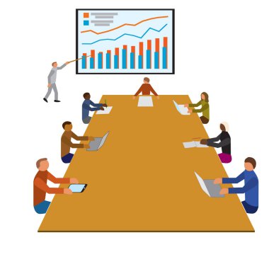 Ekip çalışması atölye toplantı, ofis işçi takım