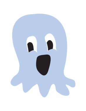 Sevimli canavar renk karakteri komik tasarım elemanı