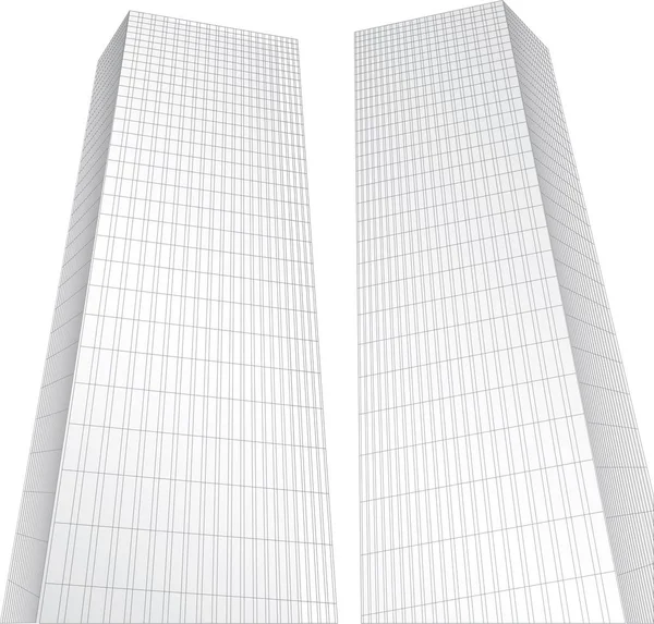 Abstracte hoge gebouwen — Stockvector
