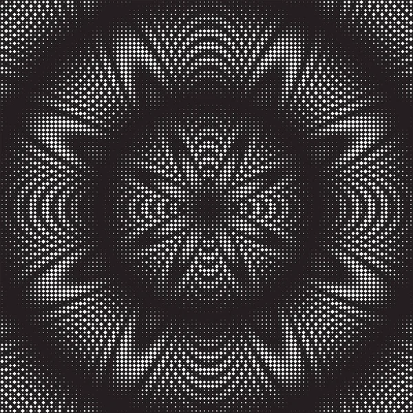 Dotted Halftone Vector Spiral Pattern or Texture — Stock Vector