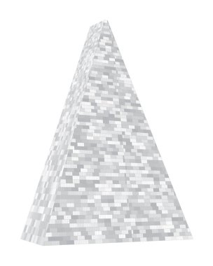 Üçgen kule. Düzen, illüstrasyon
