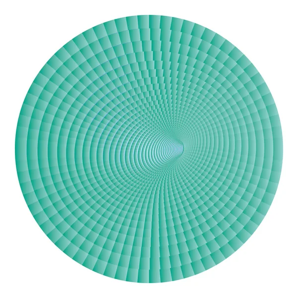 Gepunktete Halbton-Vektorspirale Farbmuster oder Textur mit Hexa — Stockvektor