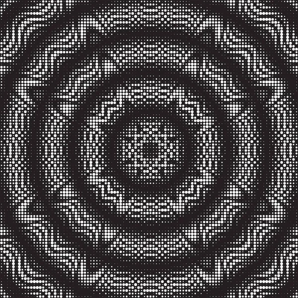 Patrón o textura espiral vectorial semitono punteado — Vector de stock