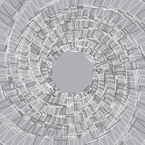 Wzór spiralny półtonów wektorowy lub tekstura z kropkiem. Kropkowania — Wektor stockowy