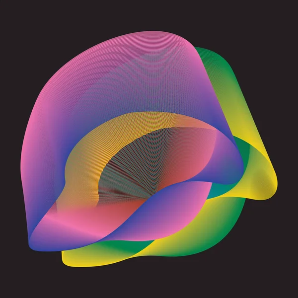 抽象线性彩色背景 — 图库矢量图片