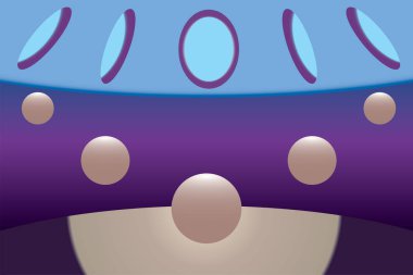 Soyut arka plan. Degradeli renkli küreler