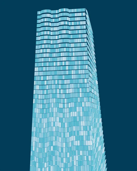 抽象高层建筑 — 图库矢量图片