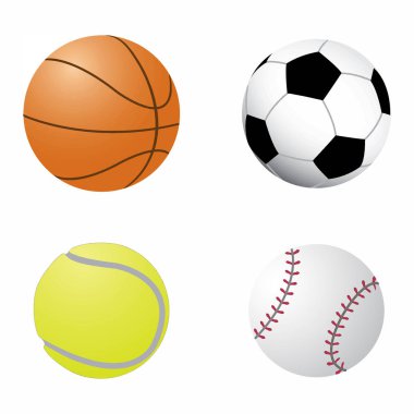 Top koleksiyonu. Spor malzemeleri oyun topları futbol, basketbal