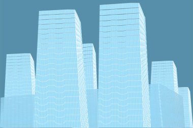 Soyut yüksek binalar