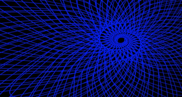 Abstrakt Linjär Blå Spiral Bakgrund — Stock vektor