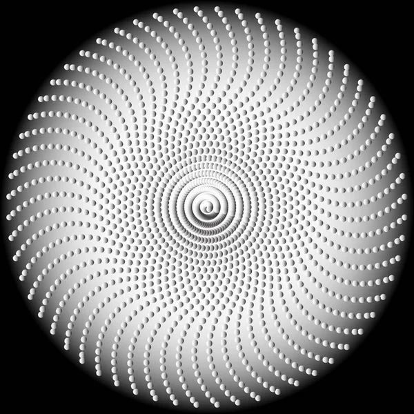 Patrón Textura Espiral Vectorial Semitono Punteado Fondos Punteado Punteado Con — Vector de stock