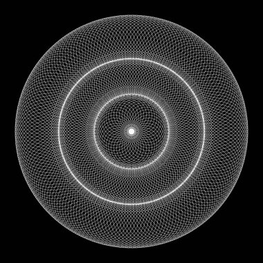 Soyut doğrusal siyah-beyaz Sarmal Arkaplan. Yüksek doymuş. Gradyanlar Farklı Geometrik Şekiller