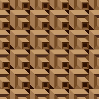 Soyut, pürüzsüz bir arkaplan. Küplerle gürültülü bir yapı. Vektör resmi