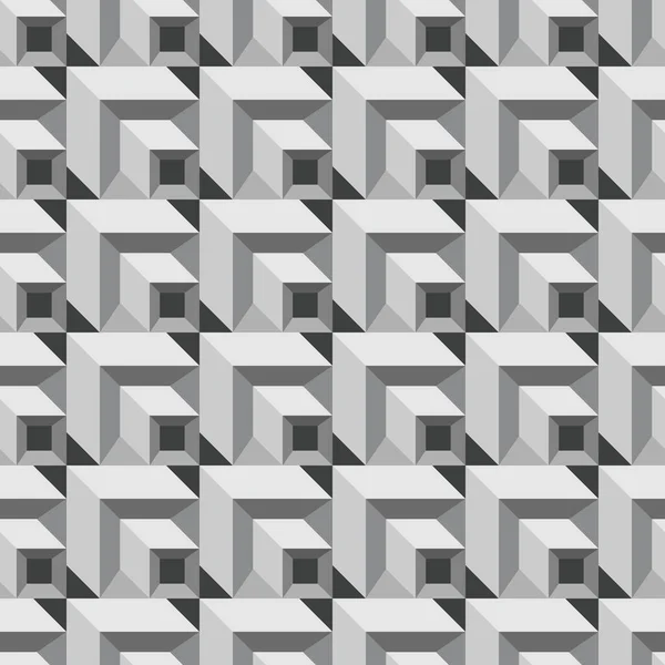 Абстрактные Кубики Бесшовный Серый Фон Краски Современный Дизайн Вектора Экрана — стоковый вектор