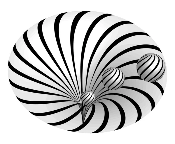 アブストラクト線形黒と白背景 高飽和状態 異なる幾何学的形状の卒業生 — ストックベクタ