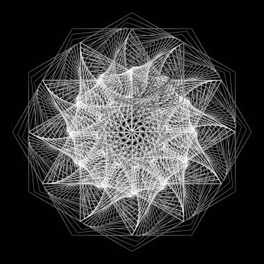 Soyut doğrusal siyah-beyaz Sarmal Arkaplan. Yüksek doymuş. Gradyanlar Farklı Geometrik Şekiller