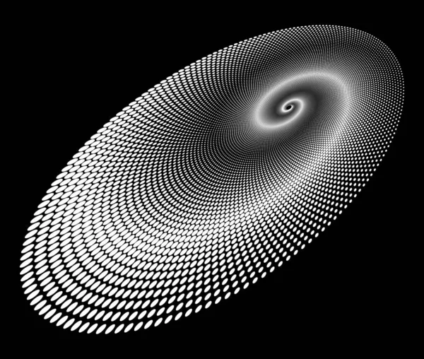 Patrón Textura Espiral Vectorial Semitono Punteado Stipple Dot Fondos Con — Archivo Imágenes Vectoriales