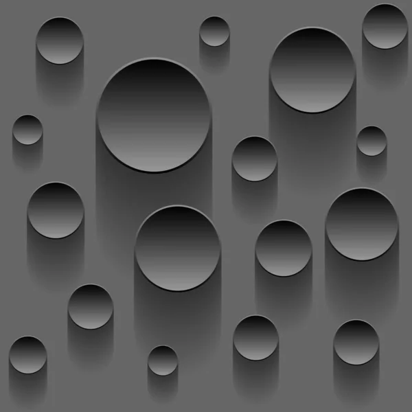 Fondo Abstracto Esferas Grises Oscuras Con Gradiente Ilustración Vectorial — Archivo Imágenes Vectoriales