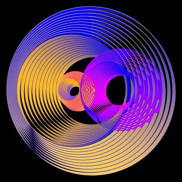 Элемент Дизайна Круговой Геометрии Векторная Иллюстрация — стоковый вектор