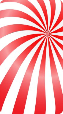 Beyaz ve kırmızı soyut noktalı spiral zemin. Mobil uygulama için modern ekran vektör tasarımı