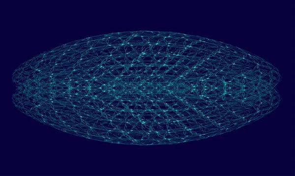 Абстрактная Объемная Поверхность Стилизованное Изображение Звездной Карты Вселенной — стоковый вектор