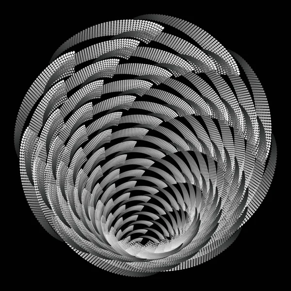 隧道或虫洞 数字线框隧道 3D隧道网格 摘要矢量设计要素 — 图库矢量图片