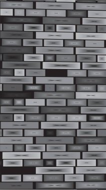 Koyu gri, tuğlalı, soyut bir arka plan. Mobil uygulama için modern ekran tasarımı