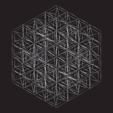 Soyut arkaplan. Altılı gürültü yapısı. Vektör resmi